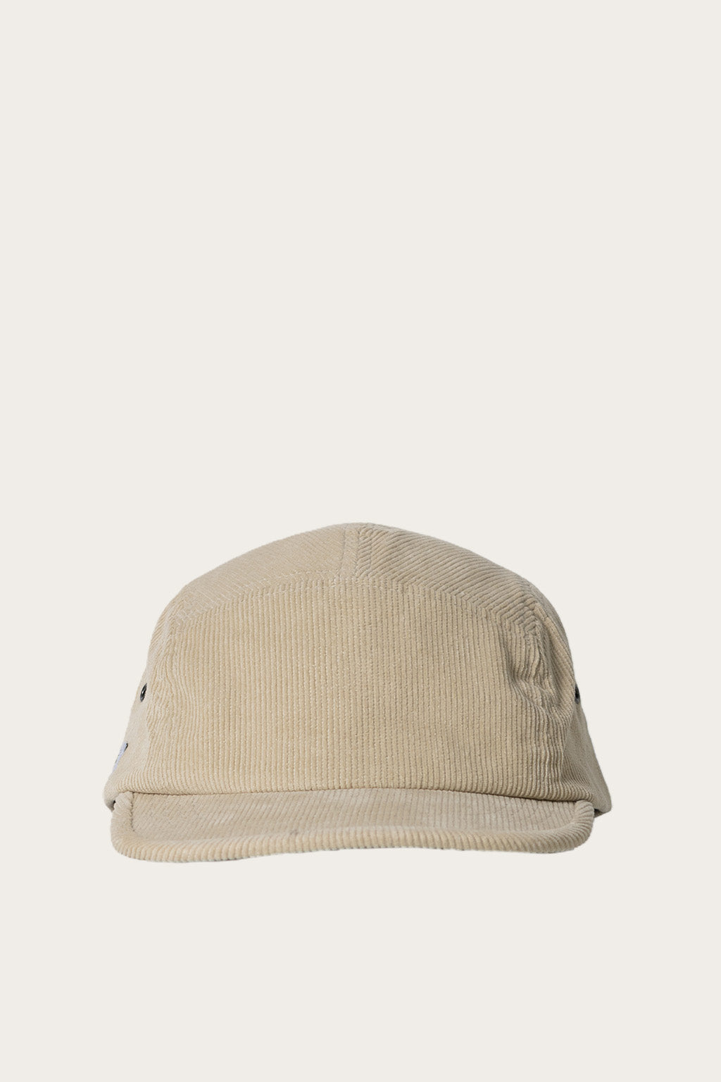 Oi Polloi 5 Panel Organic Corduroy Cap Sand