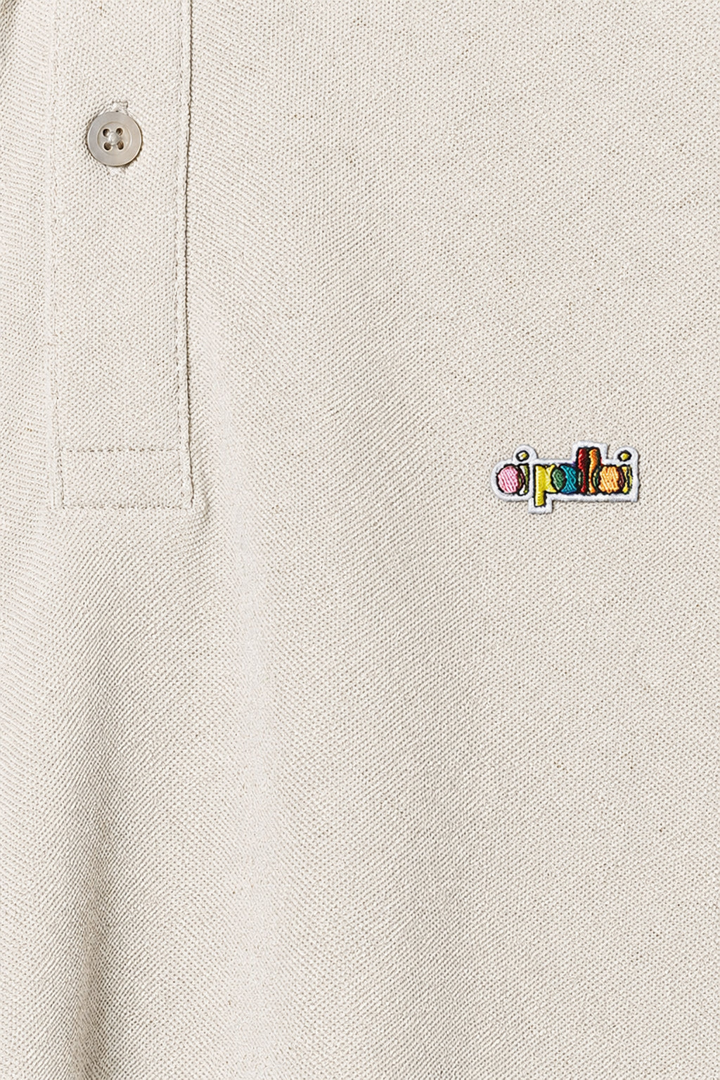 Oi Polloi Classic S/S Polo Shirt Oatmeal