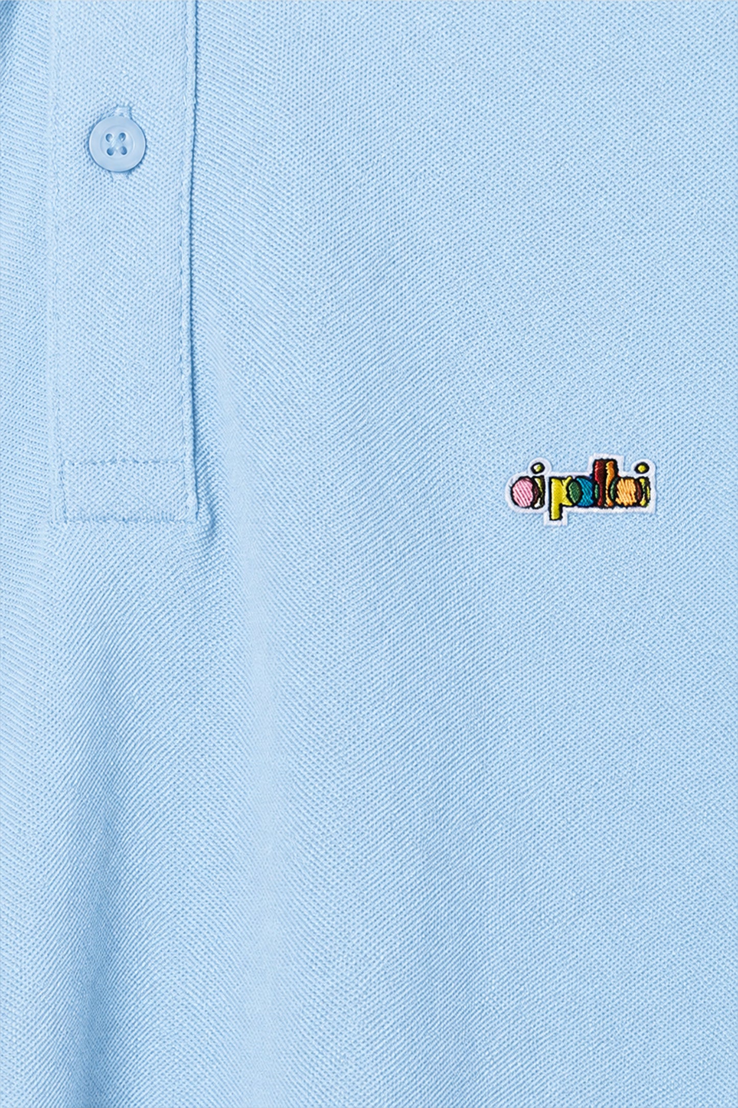 Oi Polloi Classic S/S Polo Shirt Sky Blue