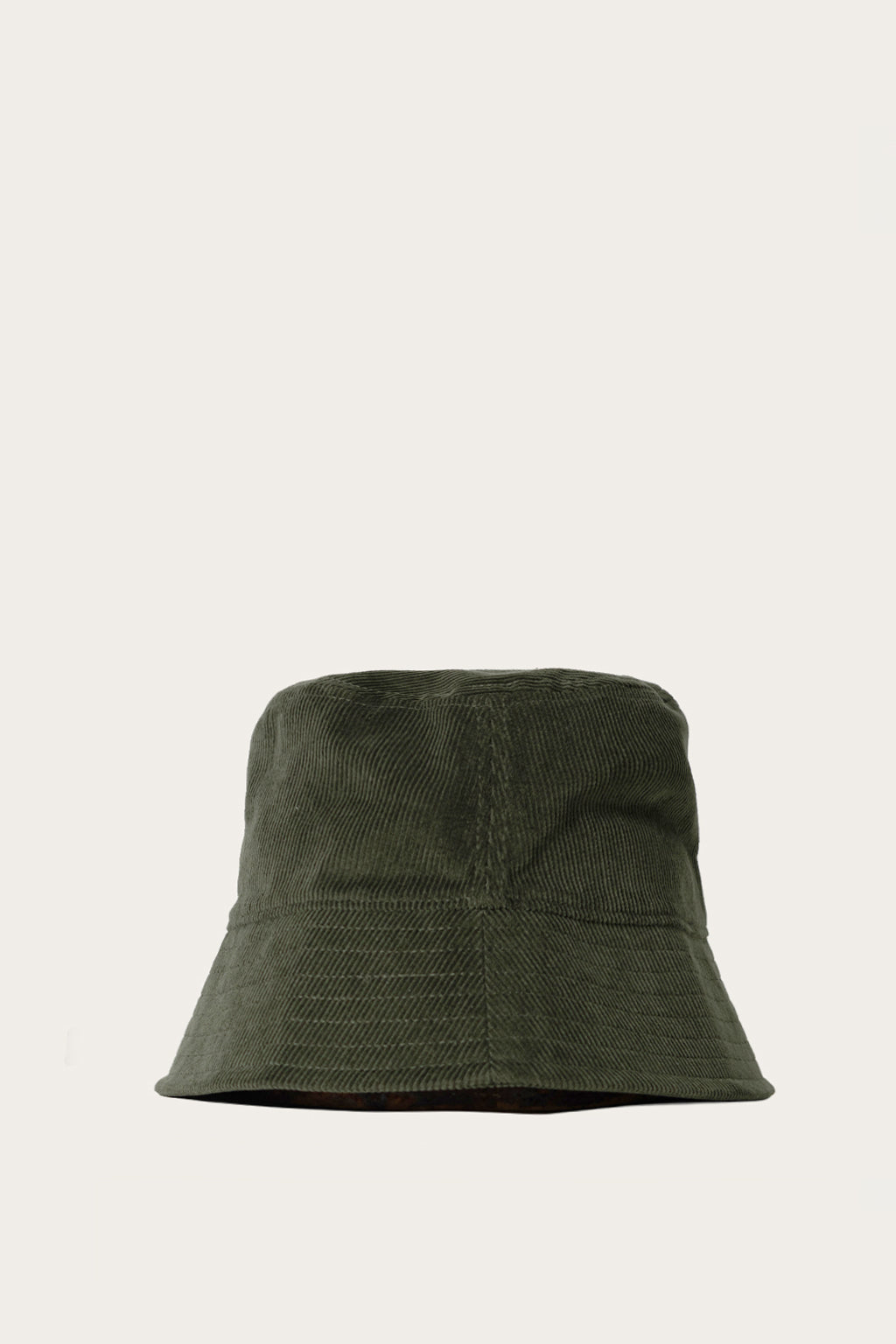 Oi Polloi Corduroy Bucket Hat Olive