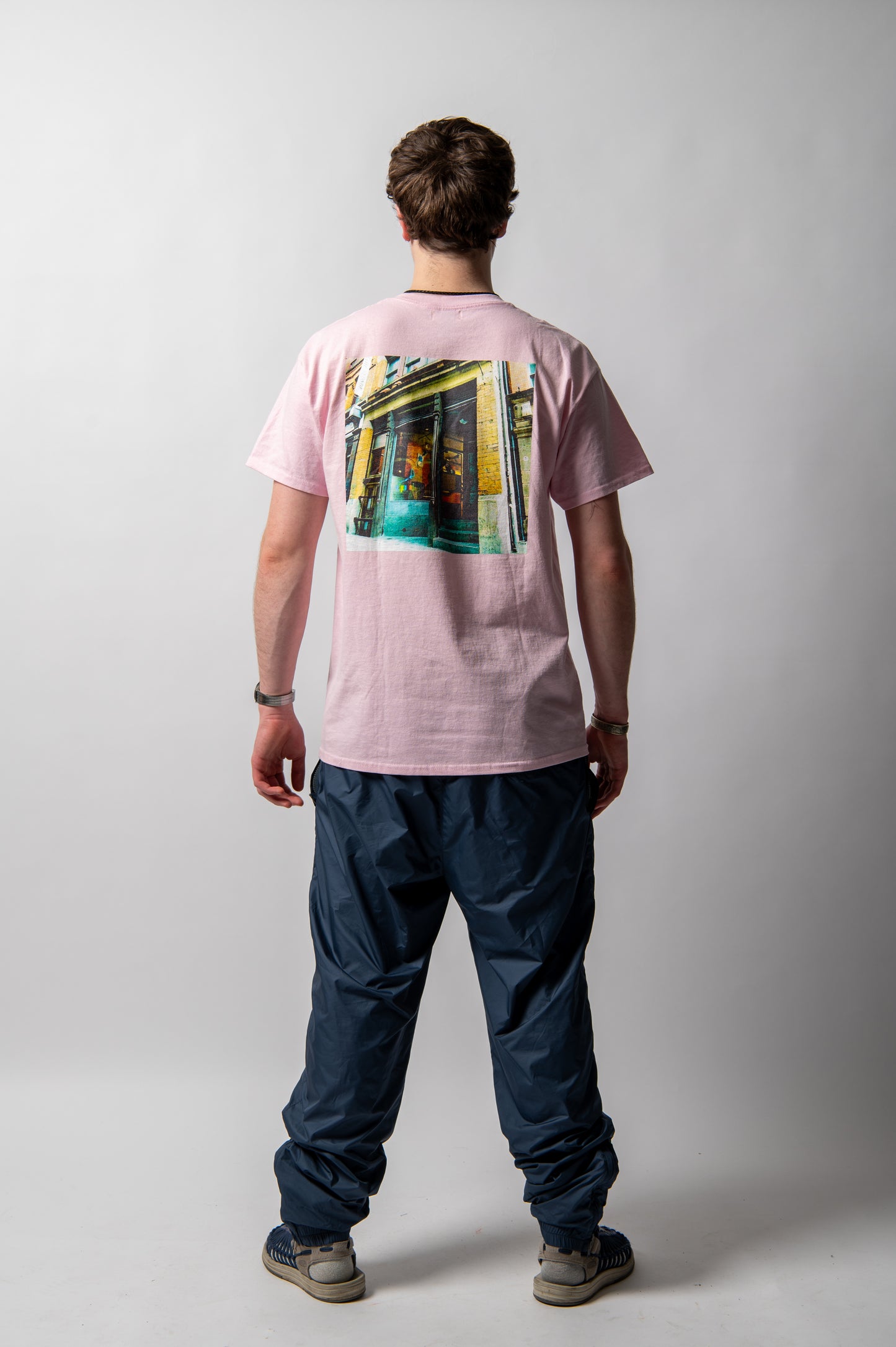 Oi Polloi 70 Tib Street S/S T-Shirt Pink