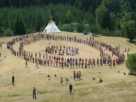 The American Dream. Rainbow people, Greatful Dead and Hippies