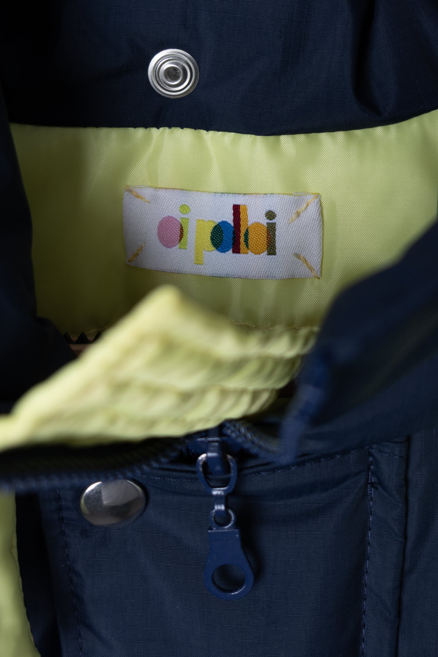 Oi Polloi Scafell Pike Jacket Navy / Yellow