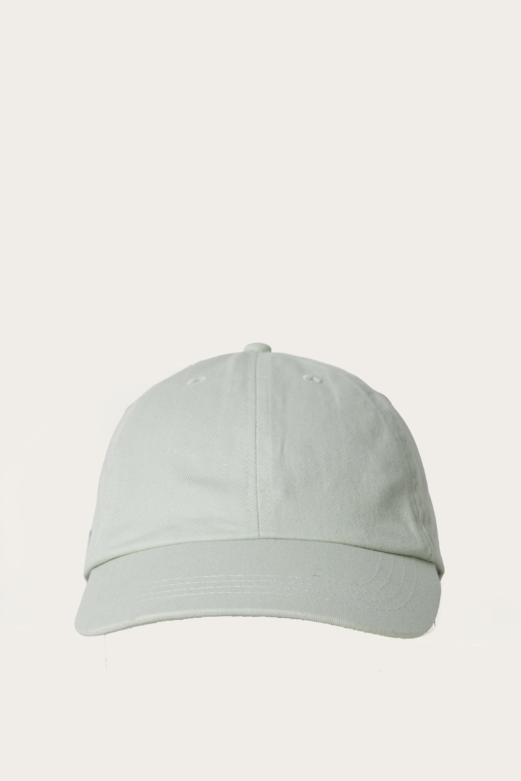 Oi Polloi 6 Panel Low Rise Cotton Cap Mint