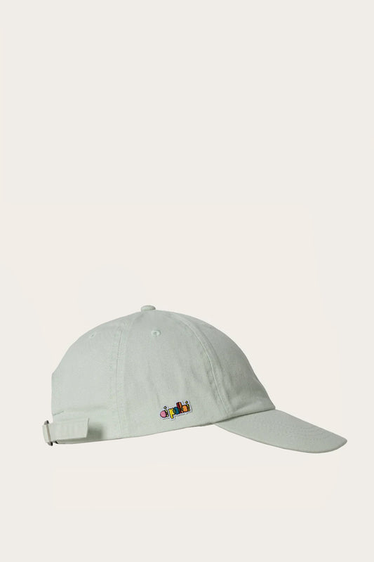 Oi Polloi 6 Panel Low Rise Cotton Cap Mint