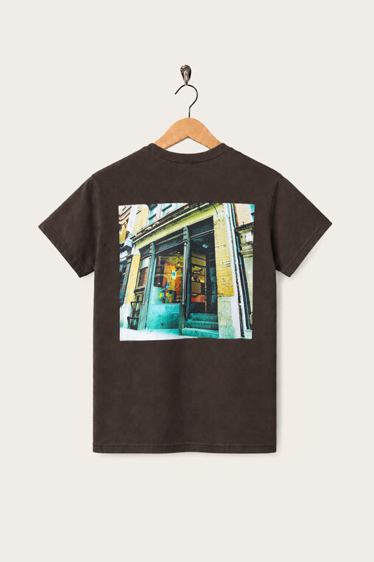 Oi Polloi 70 Tib Street S/S T-Shirt Brown