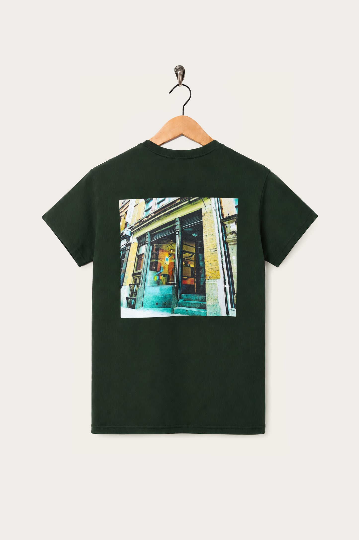 Oi Polloi 70 Tib Street S/S T-Shirt Dark Forest