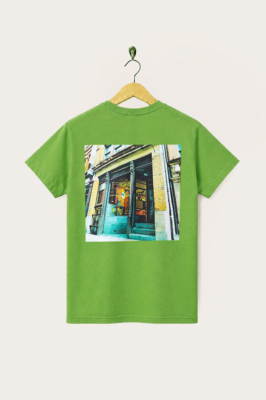 Oi Polloi 70 Tib Street S/S T-Shirt Kiwi Green
