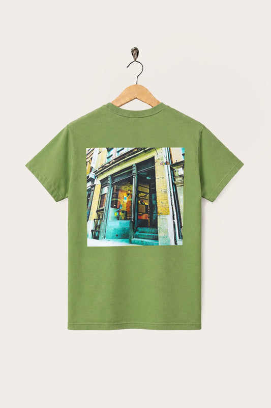 Oi Polloi 70 Tib Street S/S T-Shirt Kiwi Green