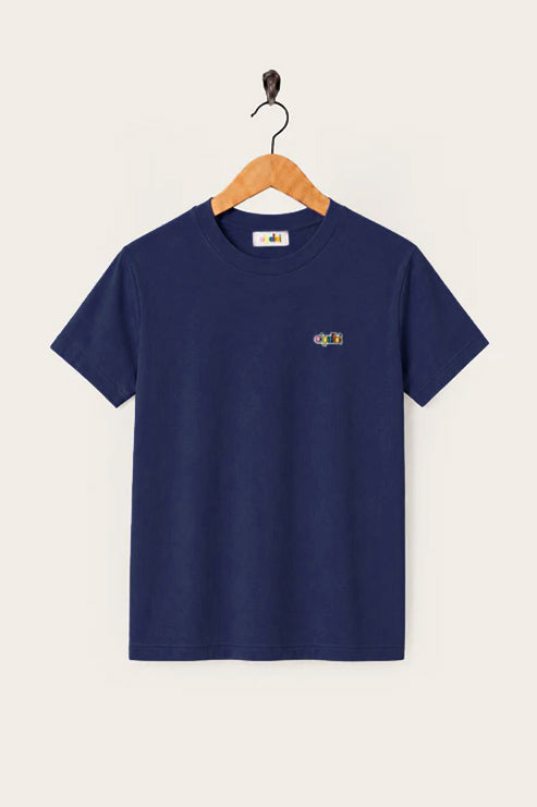 Oi Polloi 80s S/S T-Shirt Navy