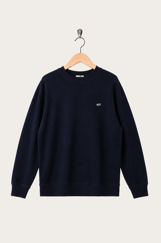 Oi Polloi 80s Sweat French Navy