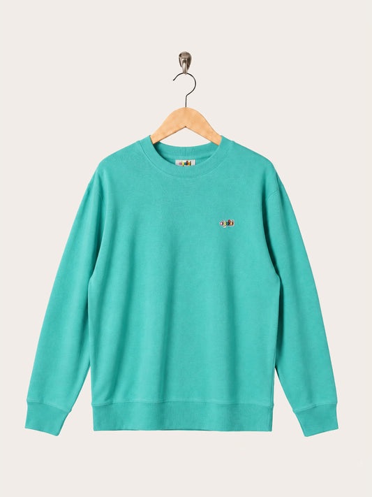 Oi Polloi 80s Sweat Pool Blue