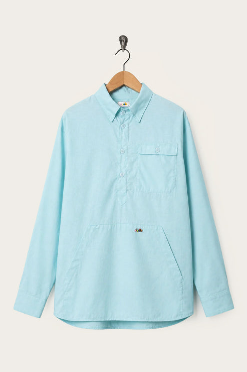 Oi Polloi Camp Smock Aqua