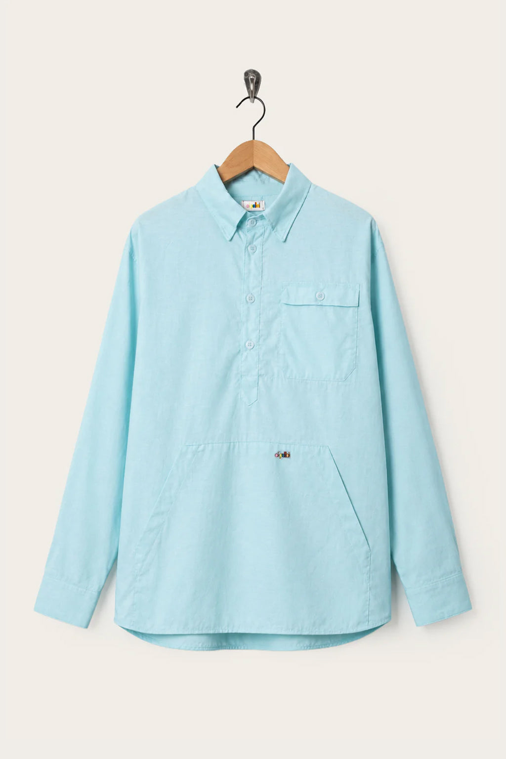 Oi Polloi Camp Smock Aqua