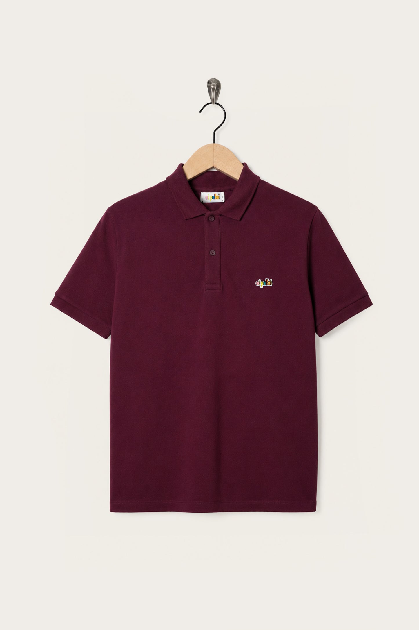 Oi Polloi Classic S/S Polo Shirt Burgundy