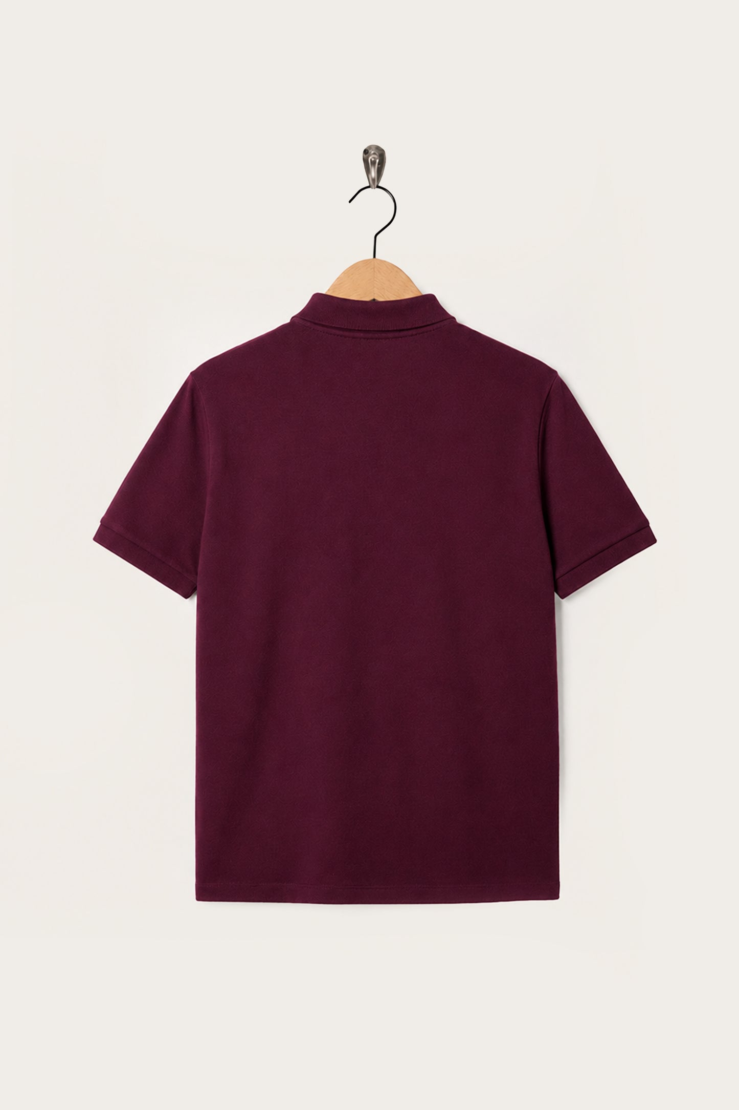 Oi Polloi Classic S/S Polo Shirt Burgundy