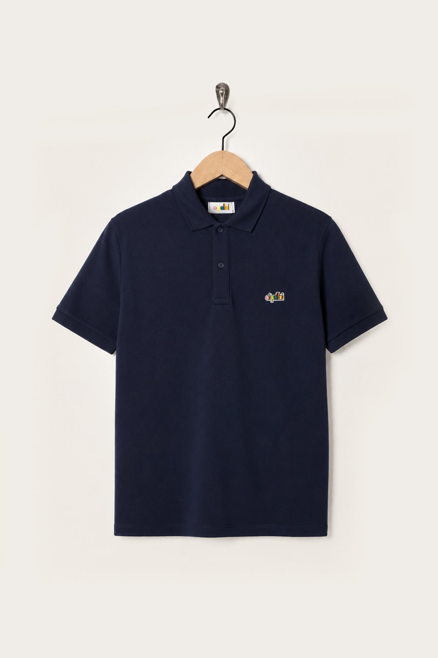 Oi Polloi Classic S/S Polo Shirt French Navy