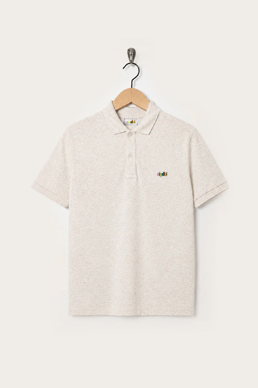 Oi Polloi Classic S/S Polo Shirt Oatmeal