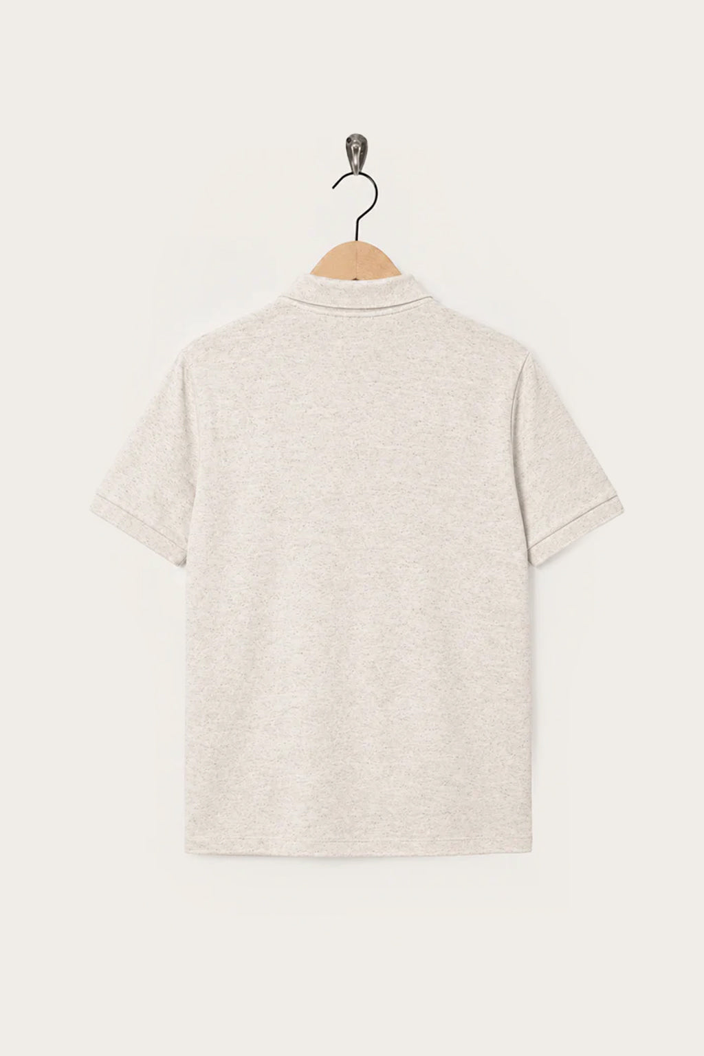 Oi Polloi Classic S/S Polo Shirt Oatmeal