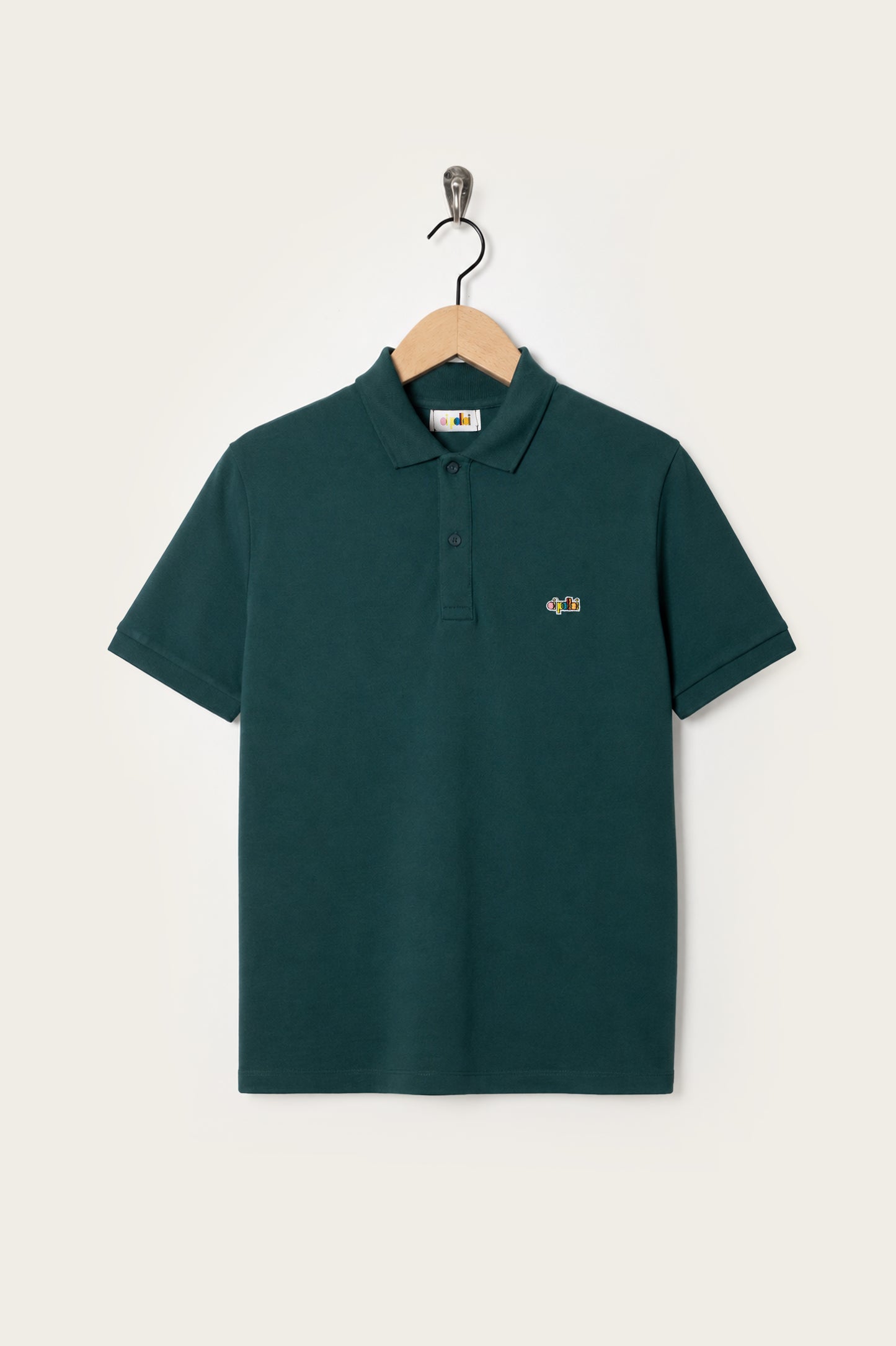 Oi Polloi Classic S/S Polo Shirt Sage Green