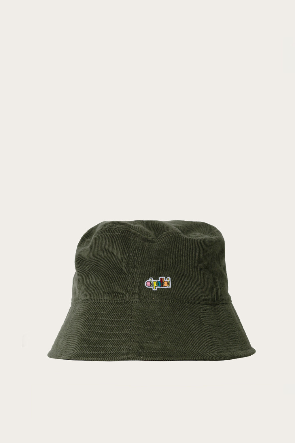 Oi Polloi Corduroy Bucket Hat Olive