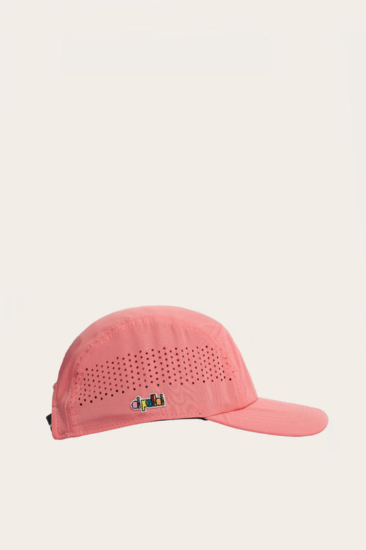 Oi Polloi Nylon Running Cap Peach