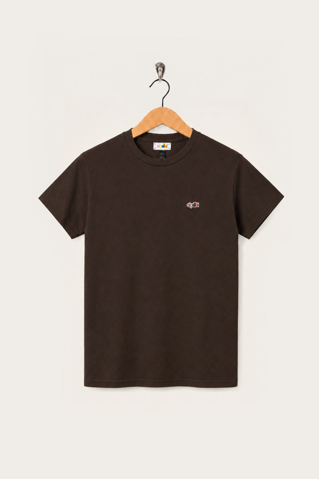 Oi Polloi Outer Space BMX S/S T-Shirt Chocolate Brown
