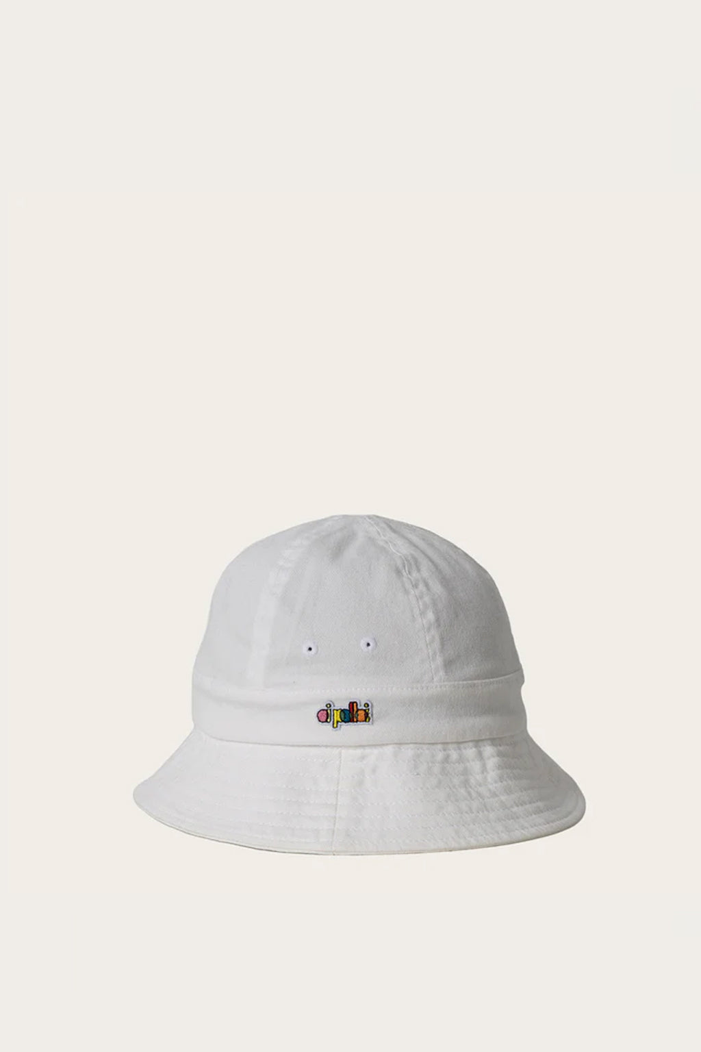 Oi Polloi Tropic Round Top Bucket White