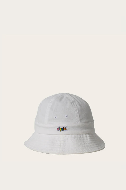 Oi Polloi Tropic Round Top Bucket White