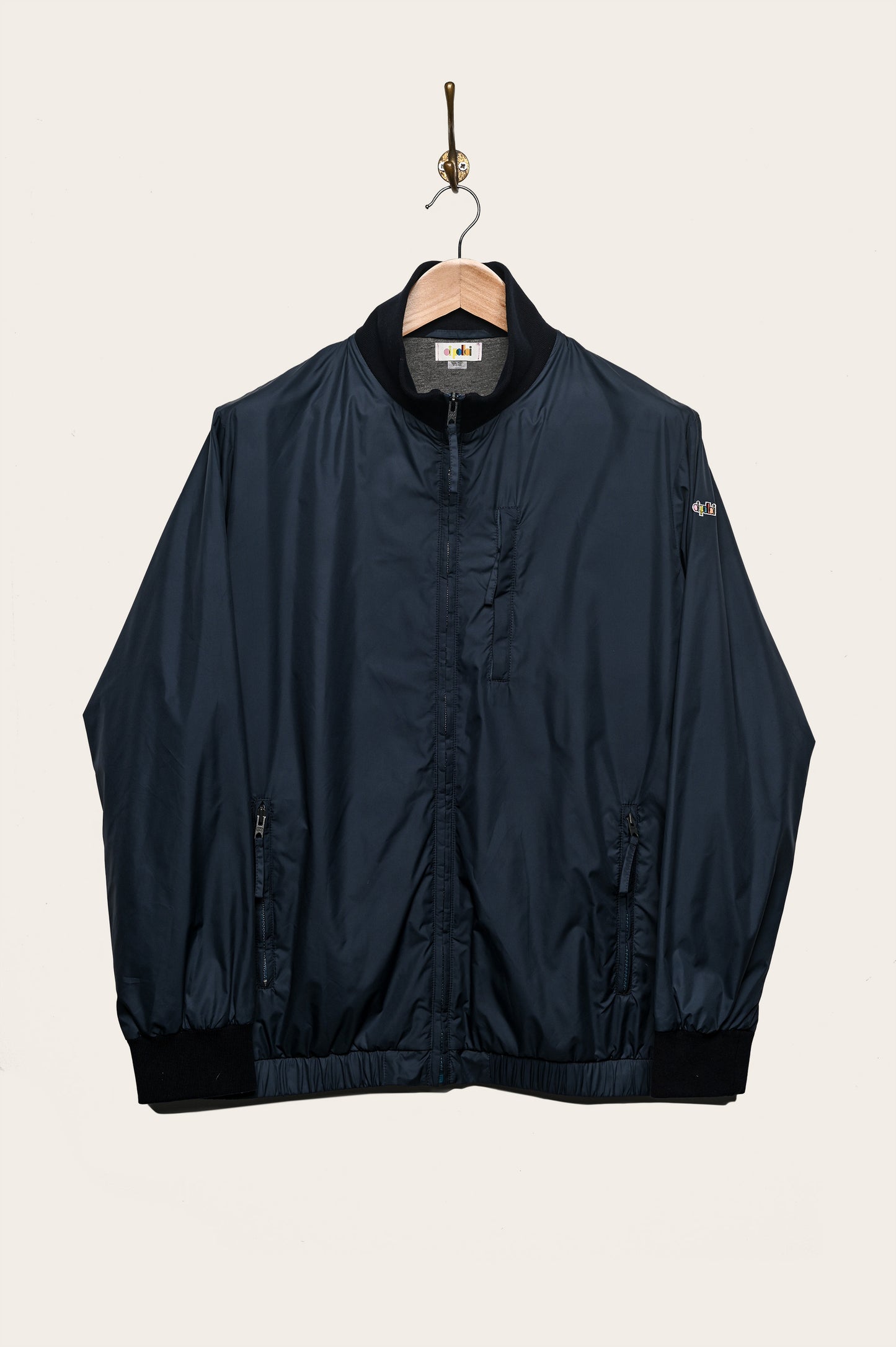 Oi Polloi Nylon Track Jacket Navy