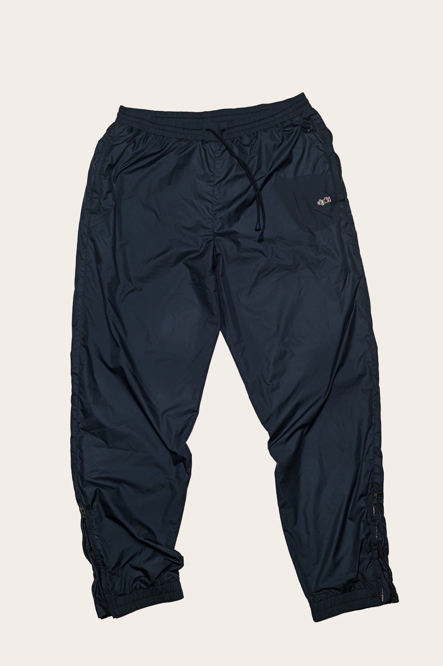 Oi Polloi Nylon Track Pants Navy