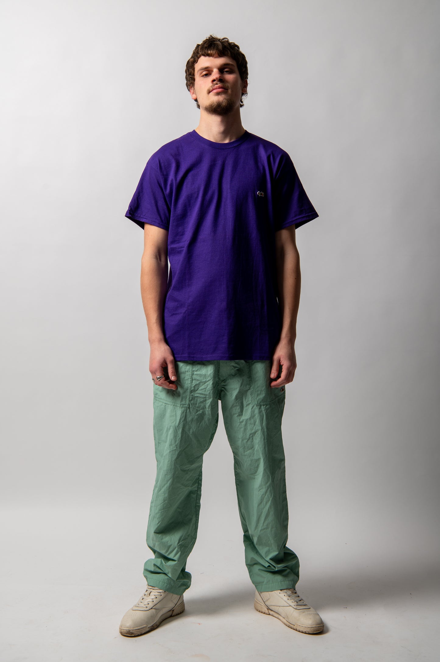 Oi Polloi Rainbow Lizard S/S T-Shirt Purple