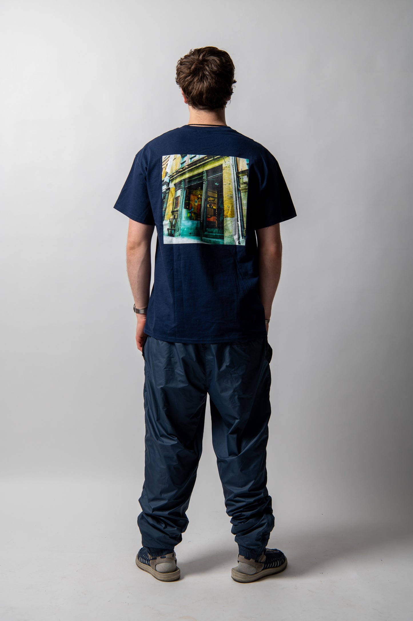 Oi Polloi 70 Tib Street S/S T-Shirt Navy