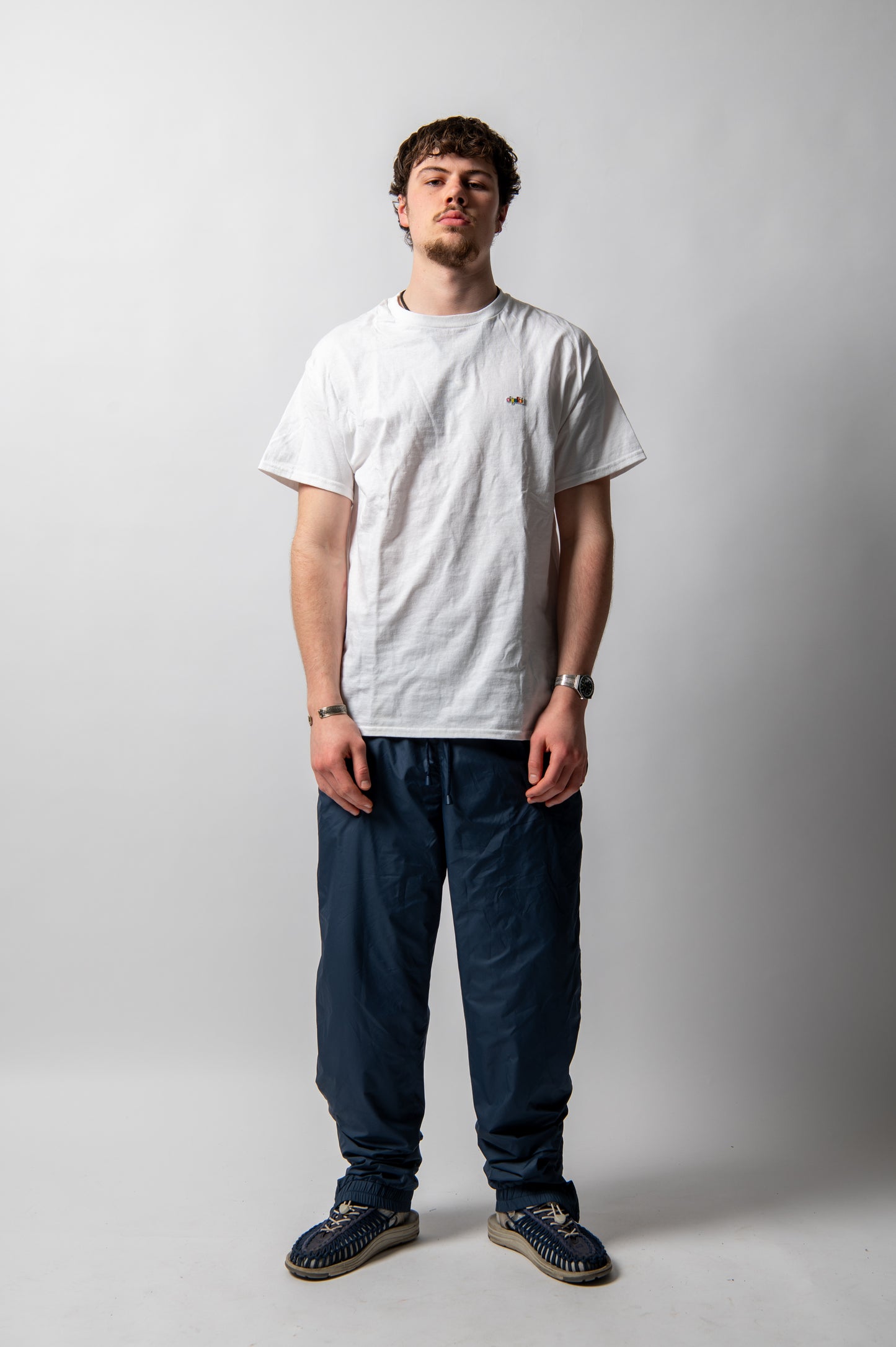 Oi Polloi Rainbow Lizard S/S T-Shirt White