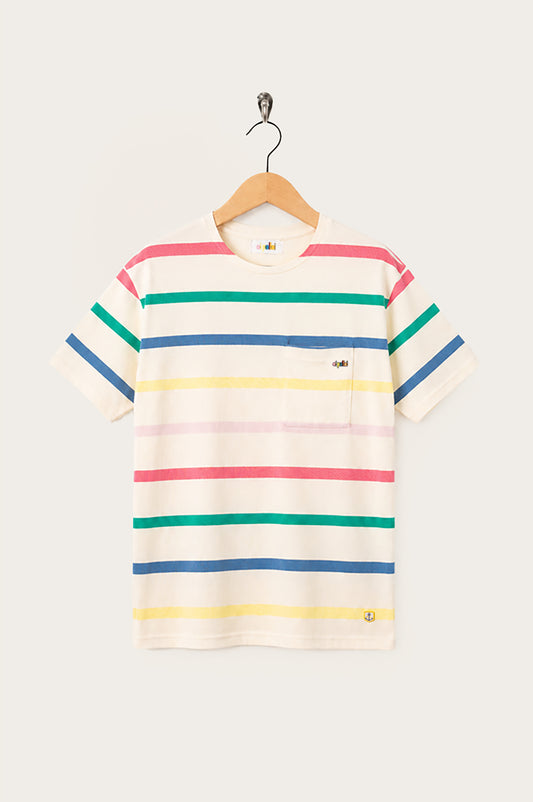 Oi Polloi Neapolitan S/S T-Shirt Rainbow