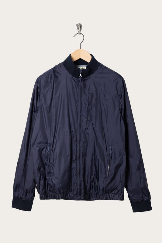 Oi Polloi Nylon Track Jacket Navy
